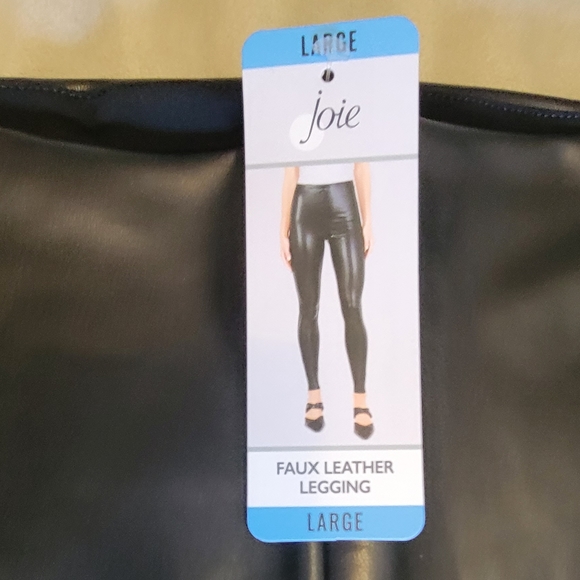 JOIE FAUX LEATHER LEGGINGS - Picture 8 of 9
